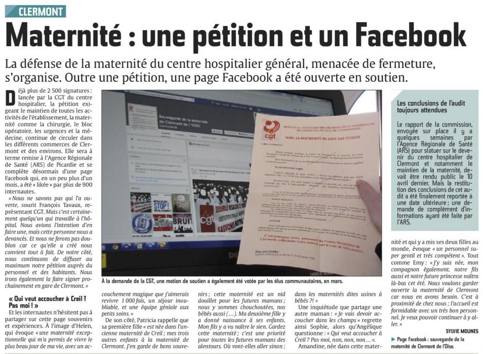 20150424-CP-Clermont-Maternité : une pétition et un Facebook