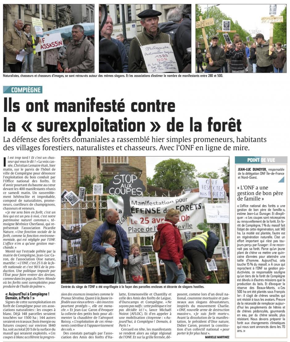 20150426-CP-Compiègne-Ils ont manifesté contre la « surexploitation » de la forêt