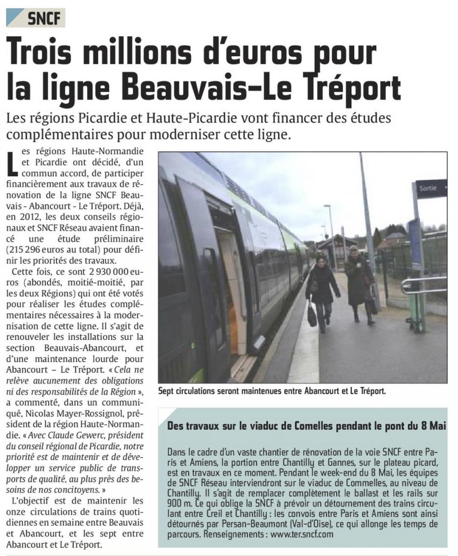 20150506-CP-Beauvais-Le Tréport-Trois millions d'euros pour la ligne SNCF