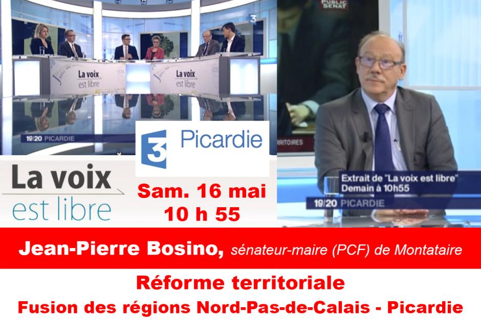 Aujourd'hui samedi 16 mai, Jean-Pierre Bosino est invité dans « La voix est libre »