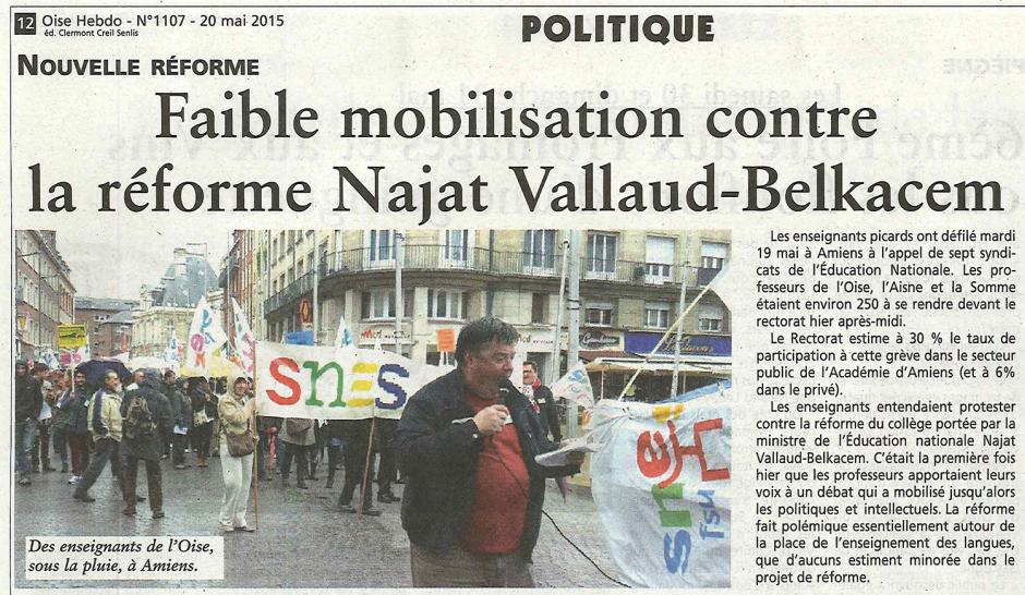 20150520-OH-Picardie-Faible mobilisation contre la réforme Vallaud-Belkacem