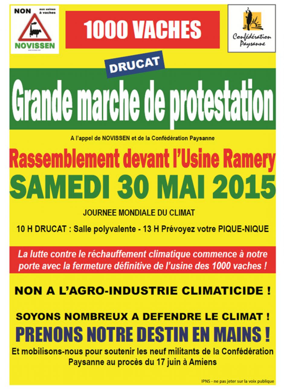 30 mai, Drucat - Novissen & Confédération paysanne - Grande marche de protestation