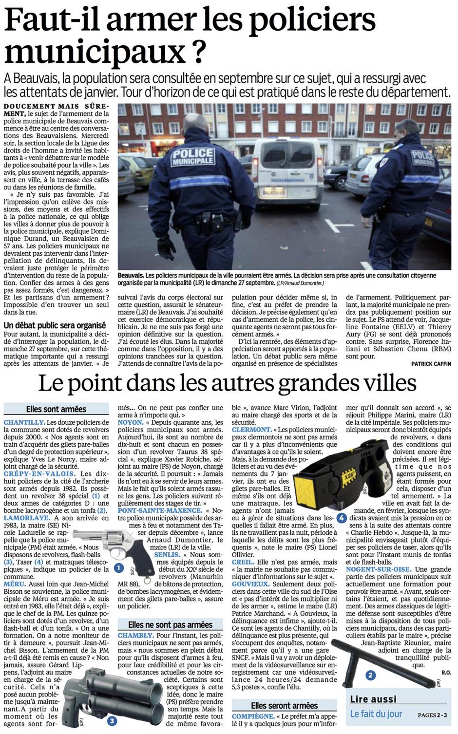 20150612-LeP-Oise-Faut-il armer les policiers municipaux ?