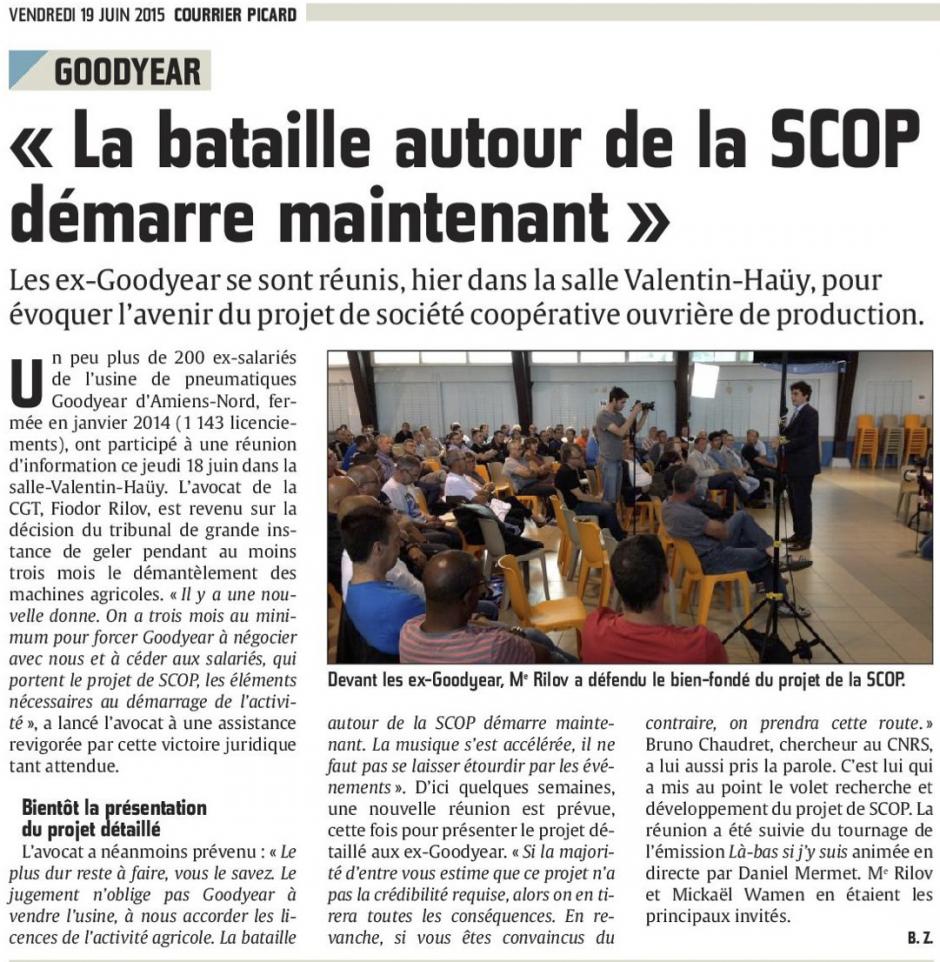 20150619-CP-Amiens-Goodyear « La bataille autour de la SCOP démarre maintenant »