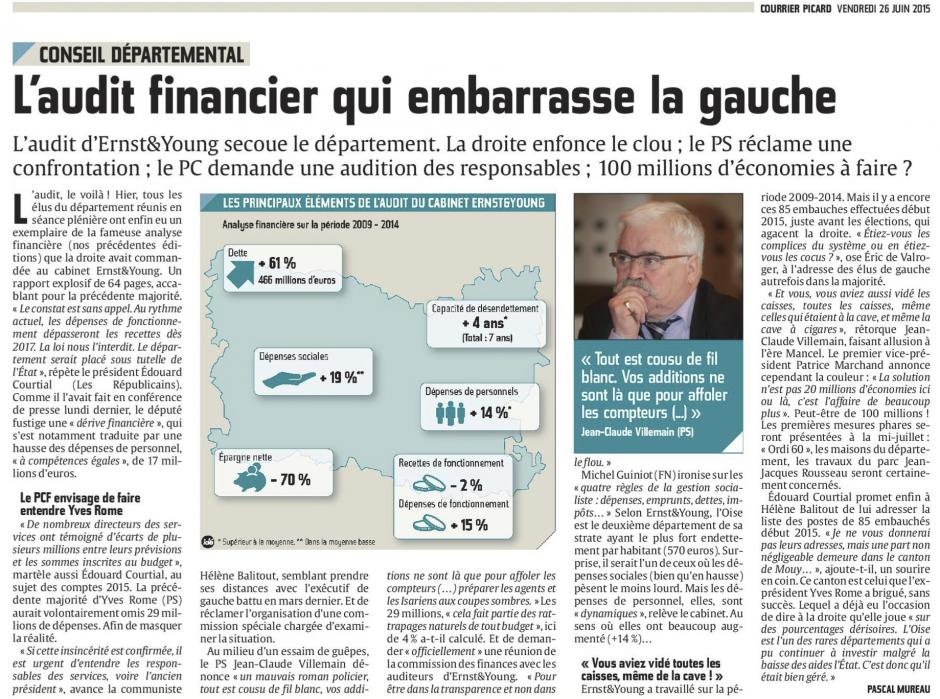 20150626-CP-Oise-Conseil départemental : l'audit financier qui embarrasse la gauche