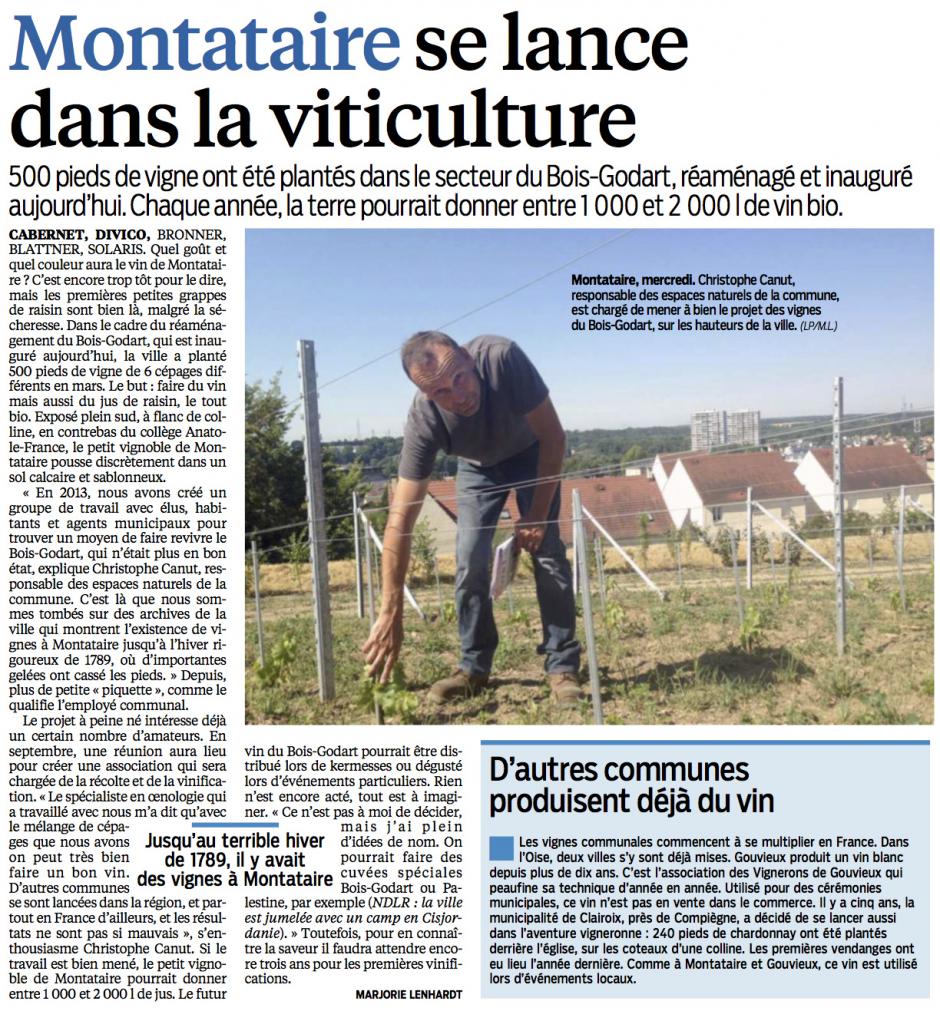 20150704-LeP-Montataire-La Ville se lance dans la viticulture
