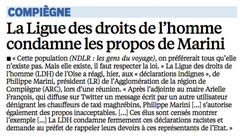 20150707-LeP-Compiègne-La Ligue des droits de l'homme condamne les propos de Marini
