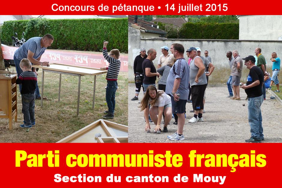 La section PCF ne se tient pas à carreau  - Mouy, 14 juillet 2015