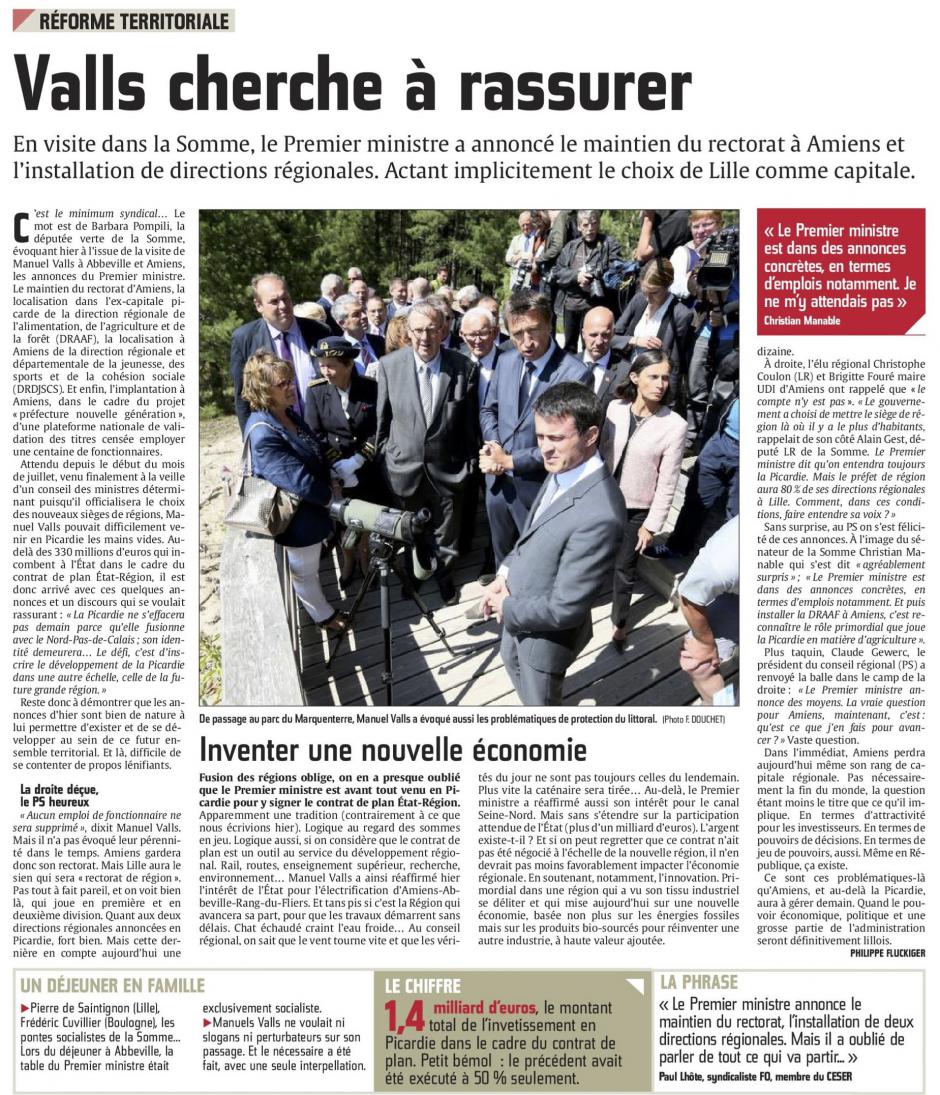 20150731-CP-Picardie-Réforme territoriale : Valls cherche à rassurer