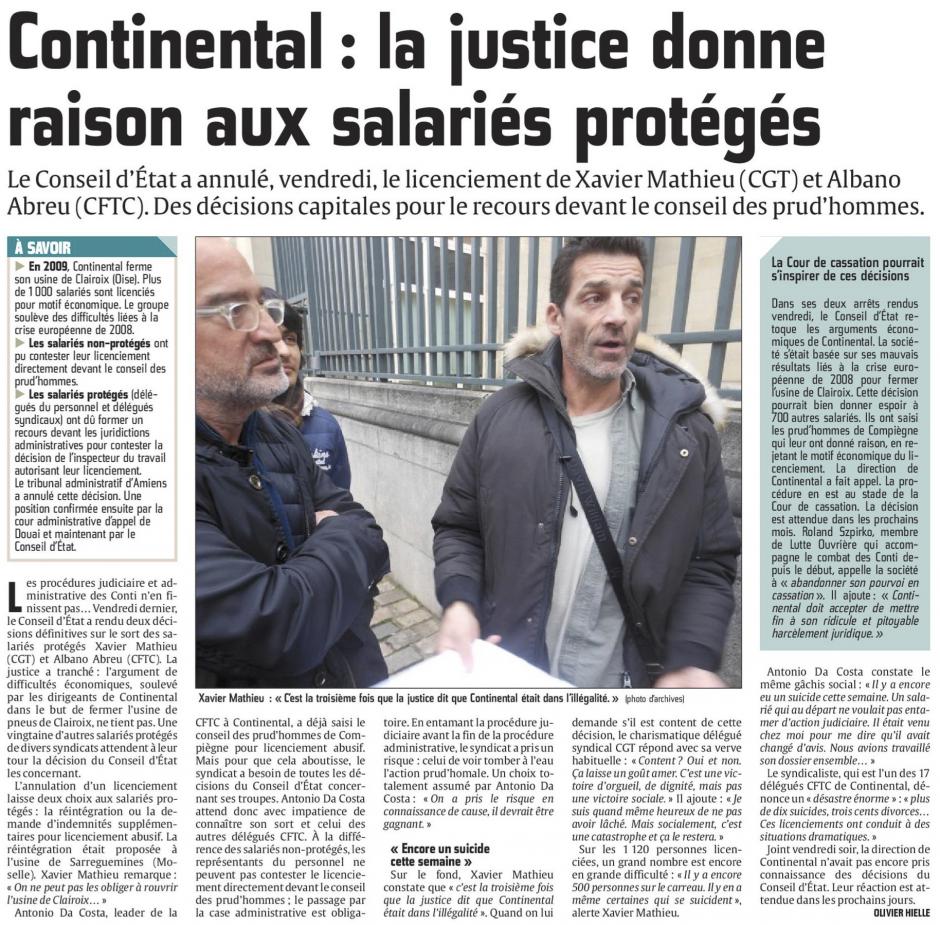 20150803-CP-Clairoix-Continental : la justice donne raison aux salariés protégés