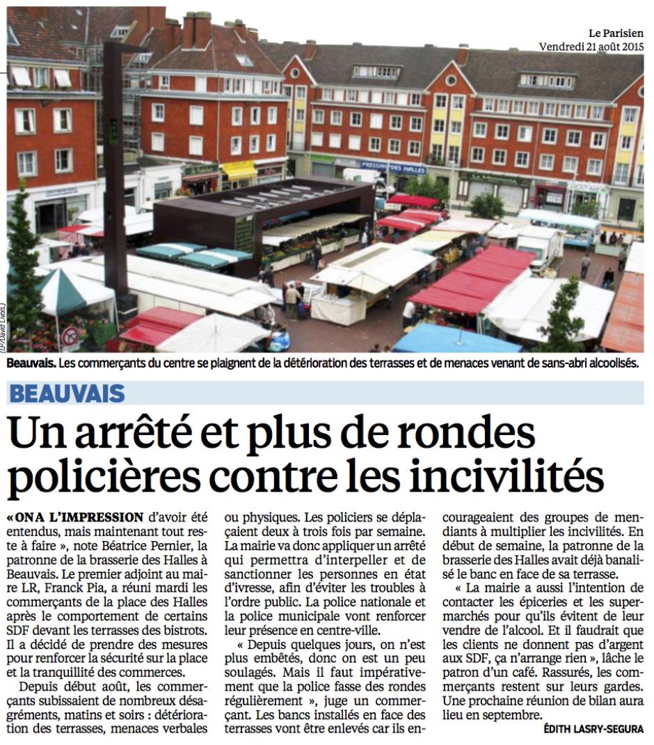20150821-LeP-Beauvais-Un arrêté et plus de rondes policières contre les incivilités