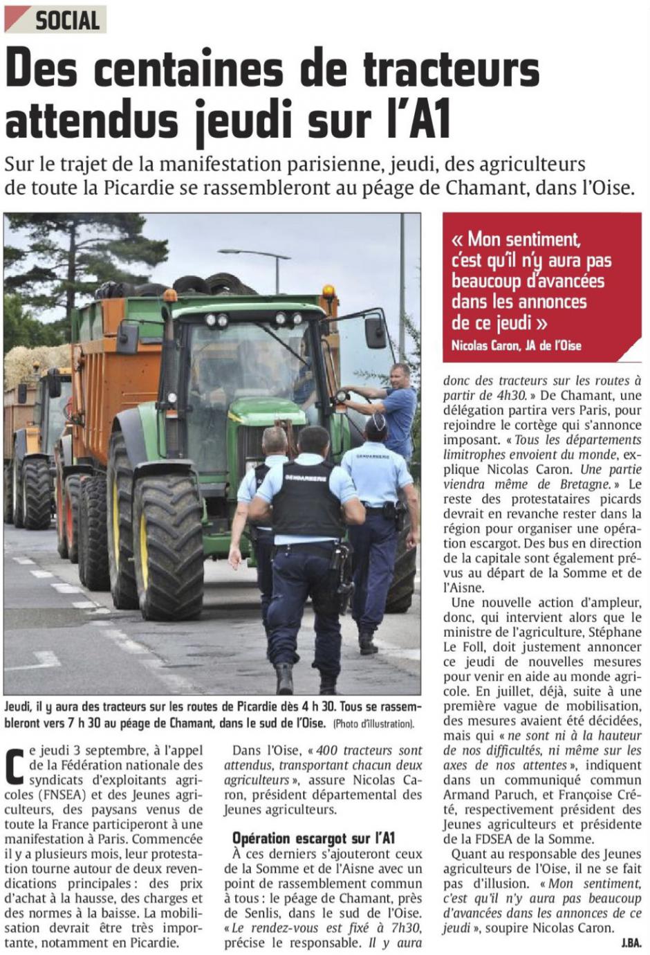 20150901-CP-Picardie-Des centaines de tracteurs attendus jeudi sur l'A1