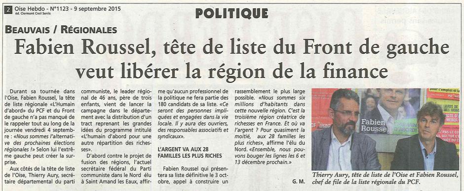 20150909-OH-NPdCP-R2015-Fabien Roussel, tête de liste du Front de gauche, veut libérer la région de la finance