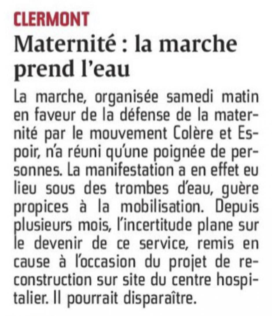 20150914-CP-Clermont-Maternité : la marche prend l'eau [pages régionales]