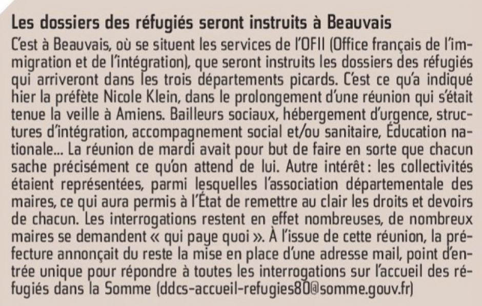 20150917-CP-Picardie-Les dossiers des réfugiés seront instruits à Beauvais