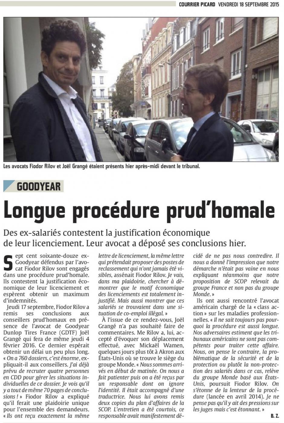 20150918-CP-Amiens-Goodyear : longue procédure prud'homale [éd. Amiens]