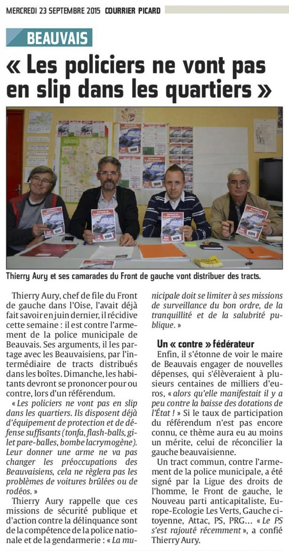 20150923-CP-Beauvais-Thierry Aury « Les policiers ne vont pas en slip dans les quartiers »