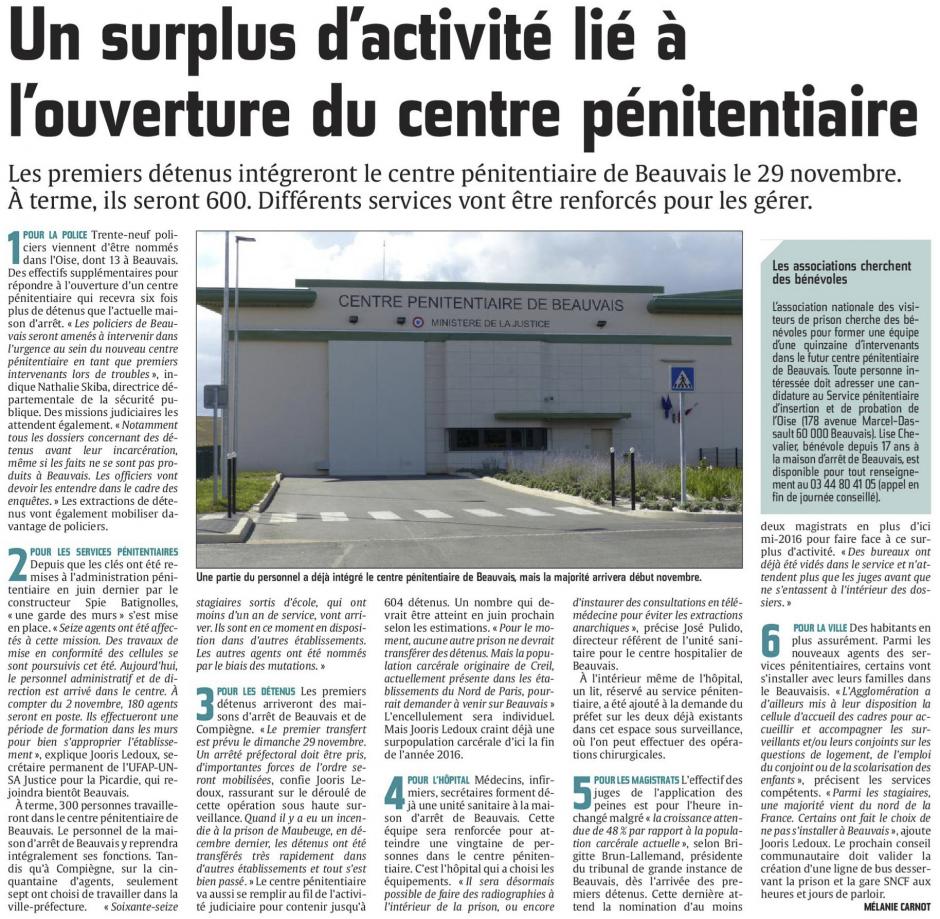 20150923-CP-Beauvais-Un surplus d'activité lié à l'ouverture du centre pénitentiaire