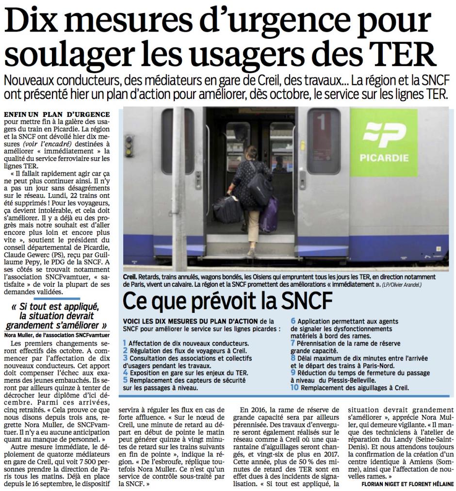 20150923-LeP-Picardie-Dix mesures d'urgence pour soulager les usagers des TER