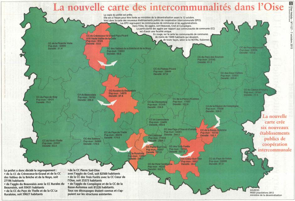 20151007-OH-Oise-La nouvelle carte des intercommunalités dans le département