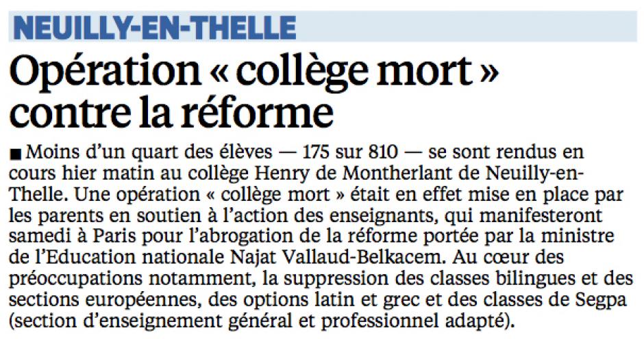 20151008-LeP-Neuilly-en-Thelle-Opération « collège mort » contre la réforme