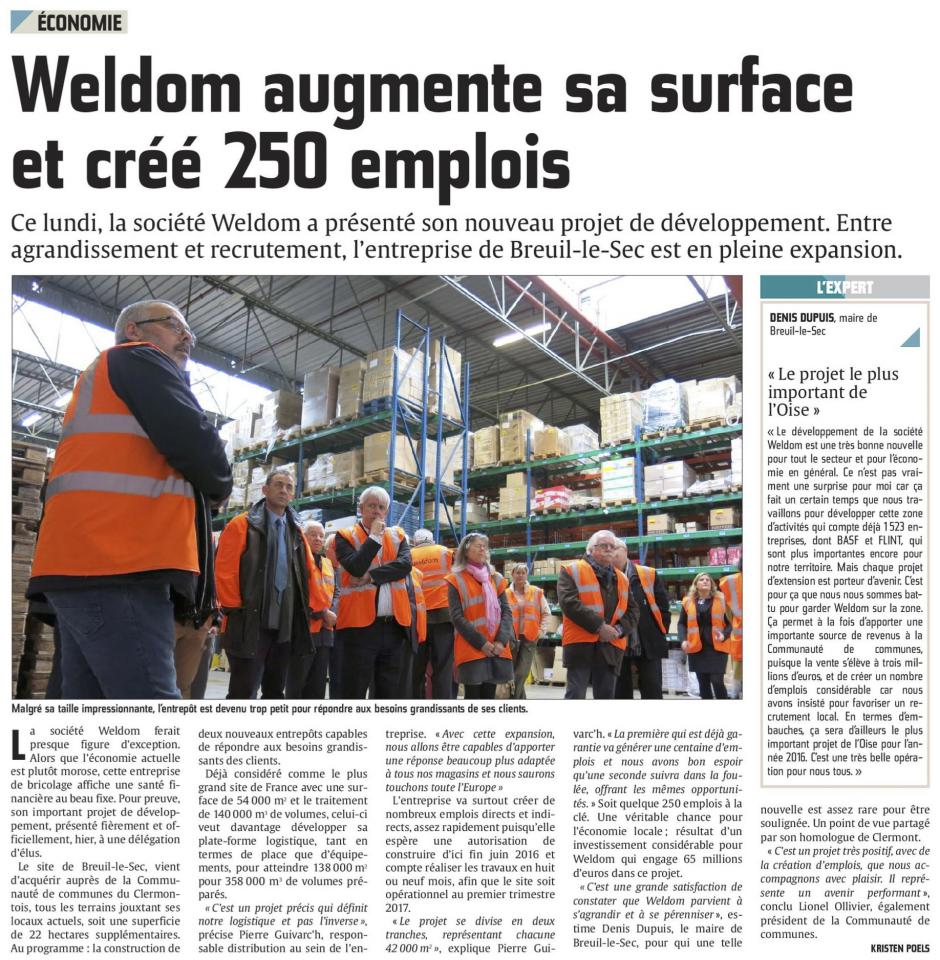 20151020-CP-Breuil-le-Sec-Weldom augmente sa surface et crée 250 emplois [Denis Dupuis]