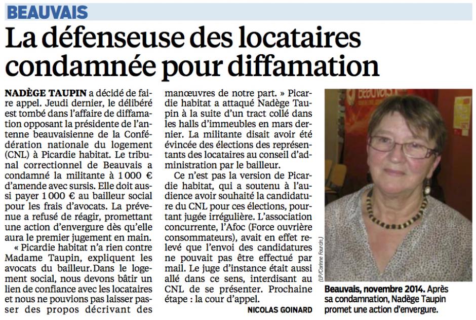 20151022-LeP-Beauvais-La défenseuse des locataires condamnée pour diffamation
