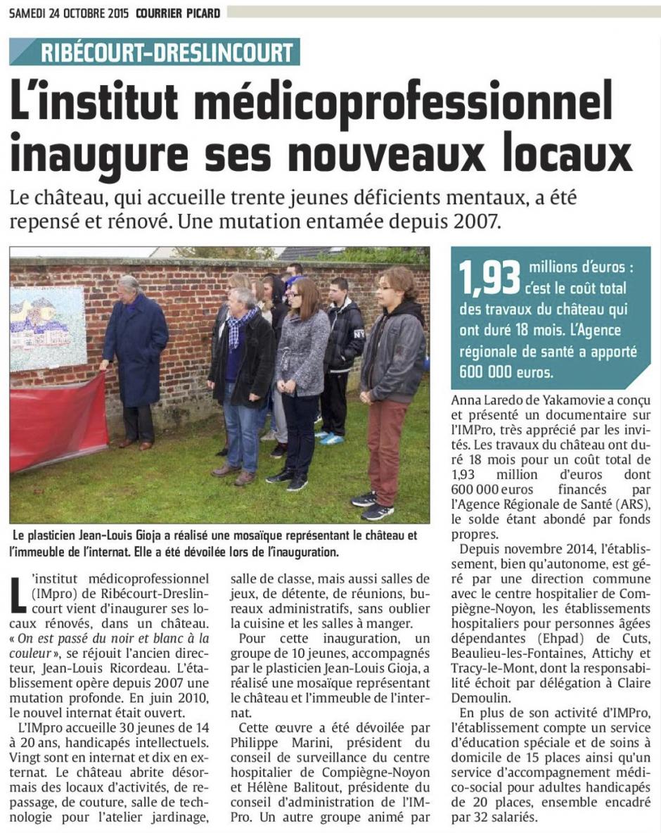 20151024-CP-Ribécourt-Dreslincourt-L'institut médico-professionnel inaugure ses nouveaux locaux