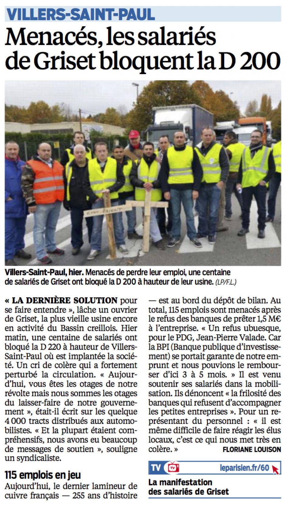 20151030-LeP-Villers-Saint-Paul-Menacés, les salariés de Griset bloquent la D200