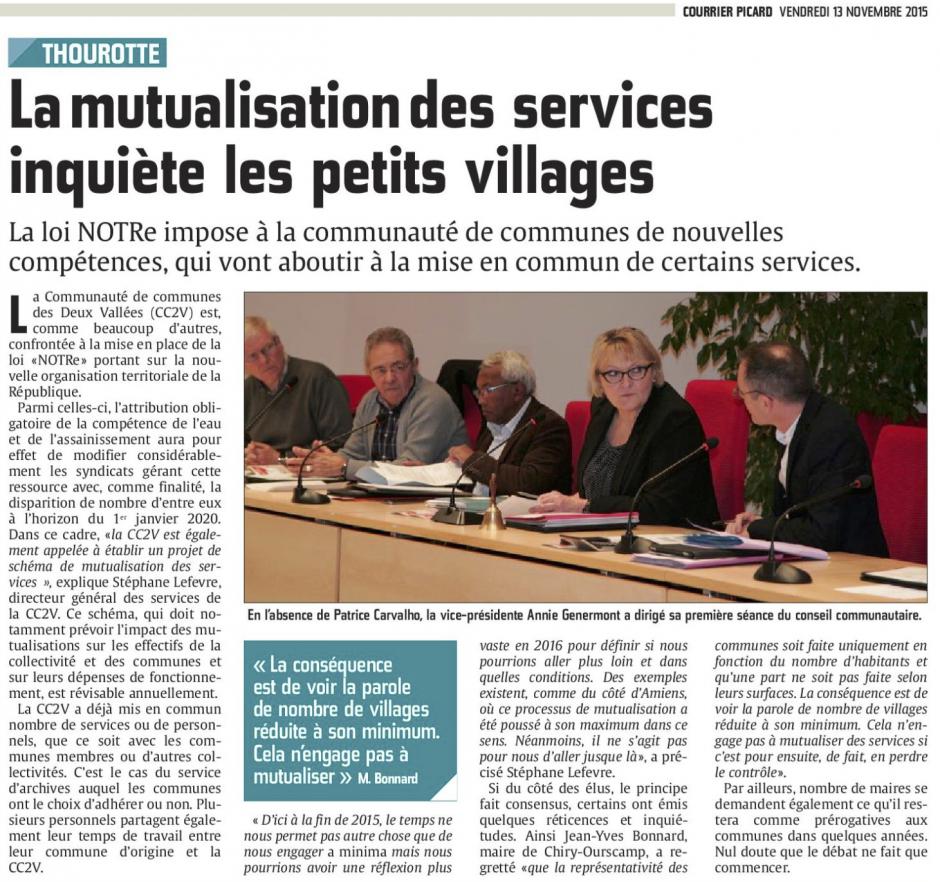 20151113-CP-Thourotte-La mutualisation des services inquiète les petits villages