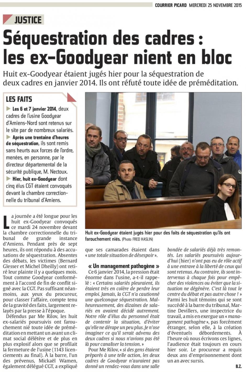 20151125-CP-Amiens-Séquestration des cadres : les ex-Goodyear nient en bloc