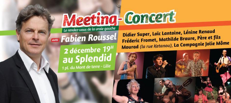 2 décembre, Lille - Meeting-concert l'Humain d'abord