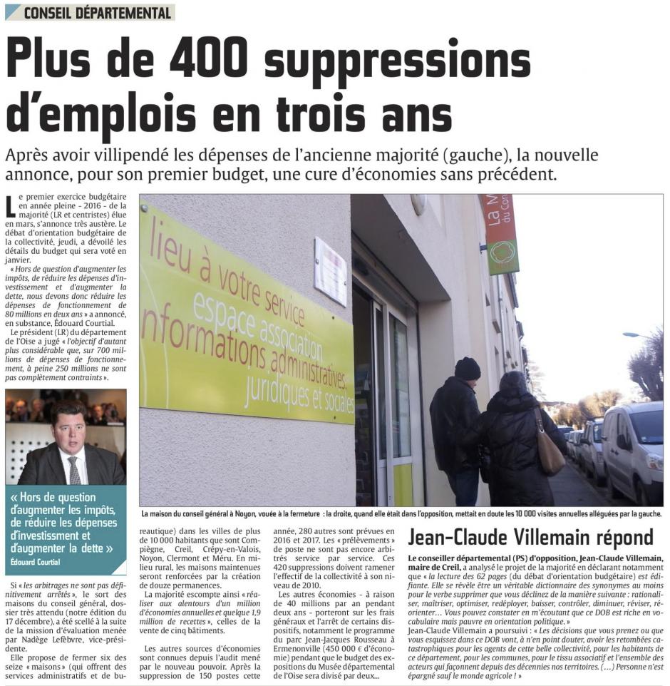 20151219-CP-Oise-Conseil départemental : plus de 400 suppressions d'emplois en trois ans
