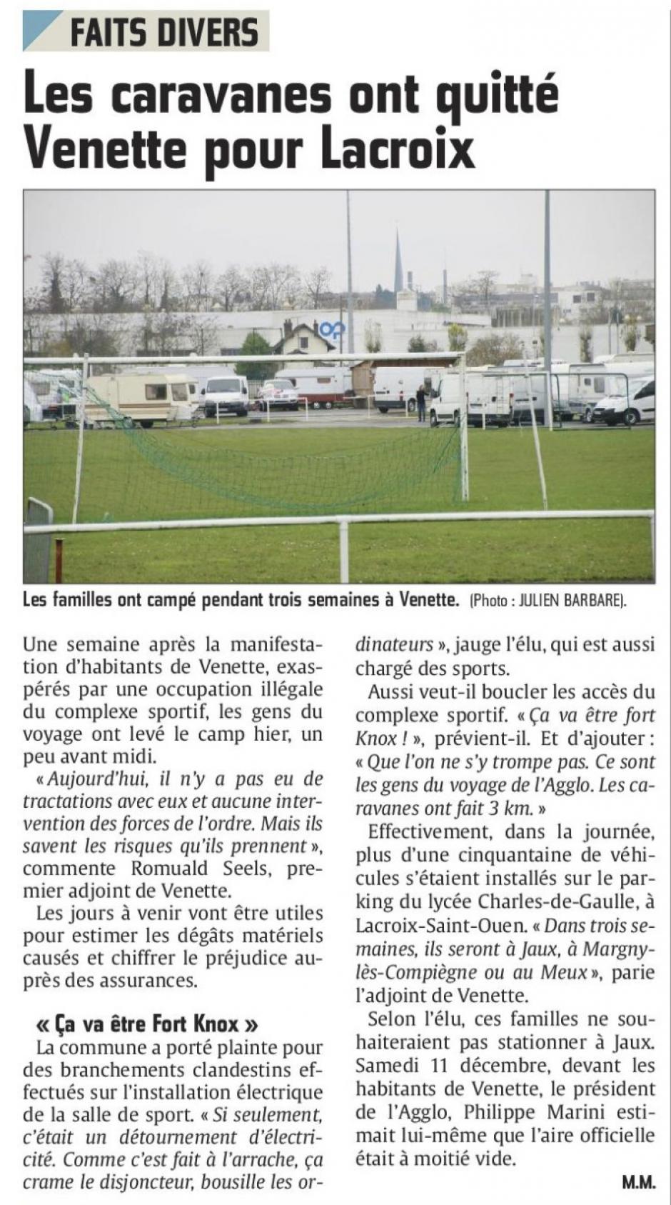 20151221-CP-Venette-Les caravanes ont quitté la commune pour Lacroix