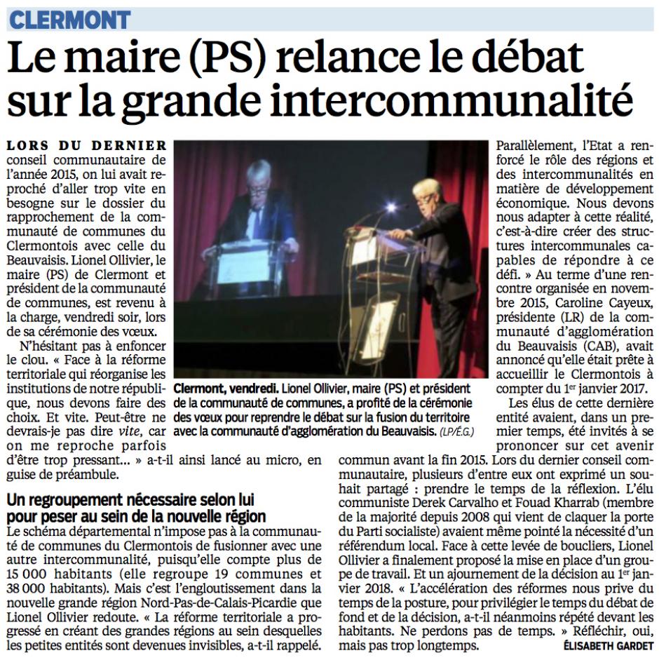 20160113-LeP-Clermont-Le maire (PS) relance le débat sur la grande intercommunalité