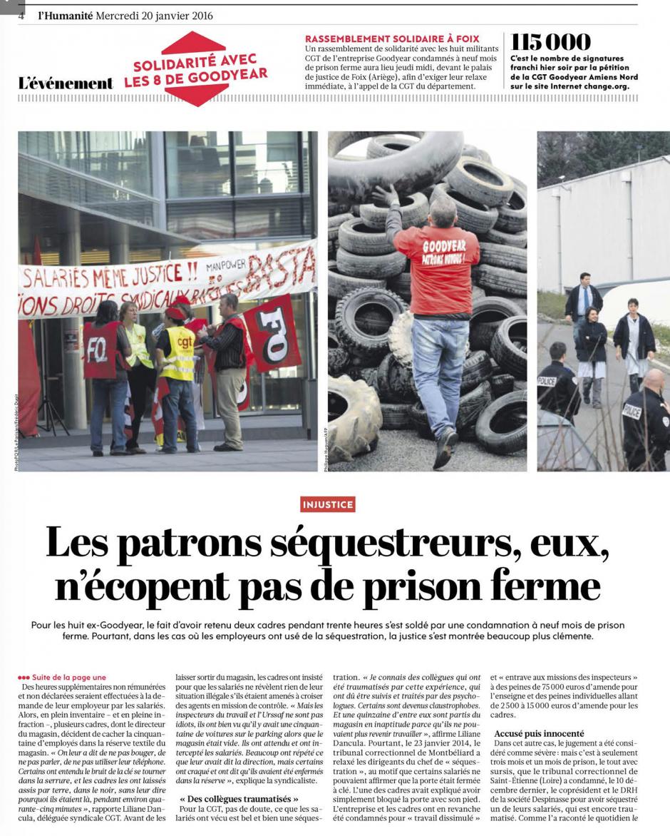 20160120-L'Huma-France-Les patrons séquestreurs, eux, n'écopent pas de prison ferme