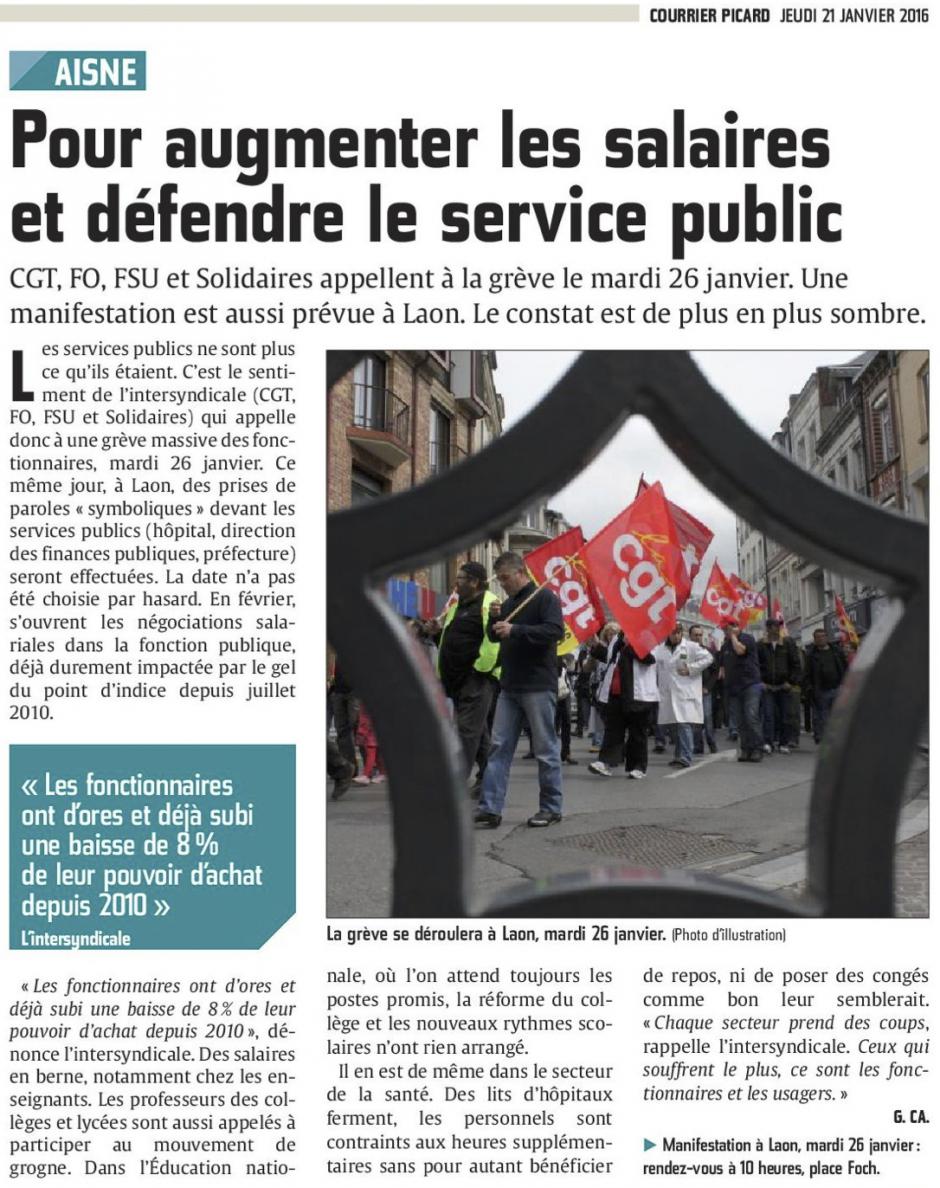 20160121-CP-Aisne-Pour augmenter les salaires et défendre le service public [édition Saint-Quentin]