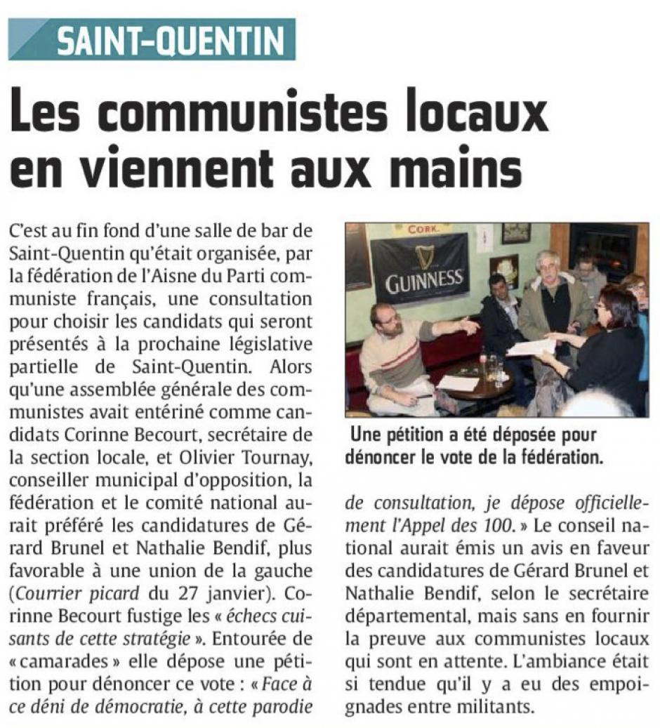 20160129-CP-Saint-Quentin-Les communistes locaux en viennent aux mains [édition Saint-Quentin]