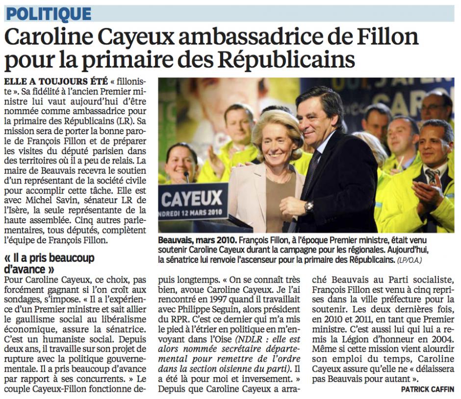 20160202-LeP-France-Cayeux ambassadrice de Fillon pour la primaire de l'ex-UMP