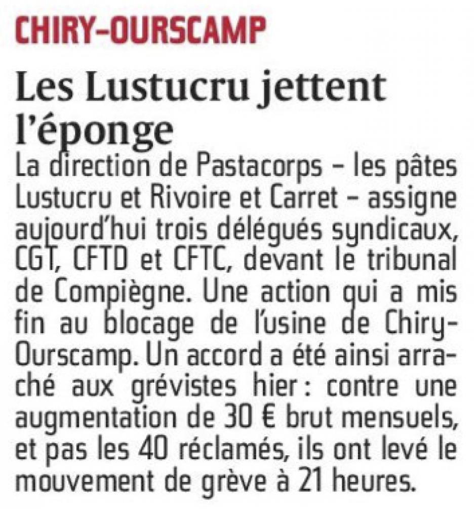 20160304-CP-Chiry-Ourscamp-Les Lustucru jettent l'éponge [pages régionales]