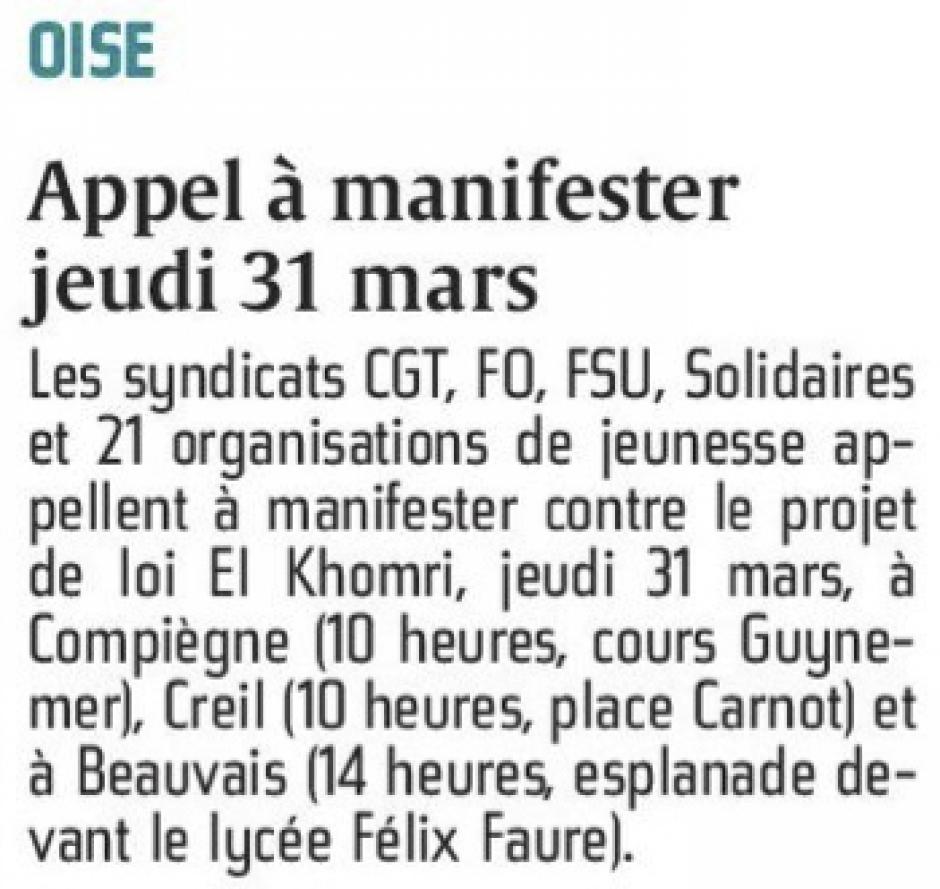 20160326-CP-Oise-Appel à manifester jeudi 31 mars