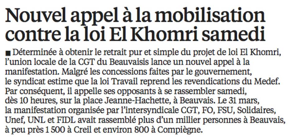 20160407-LeP-Beauvais-Nouvel appel à la mobilisation contre la loi El Khomri samedi
