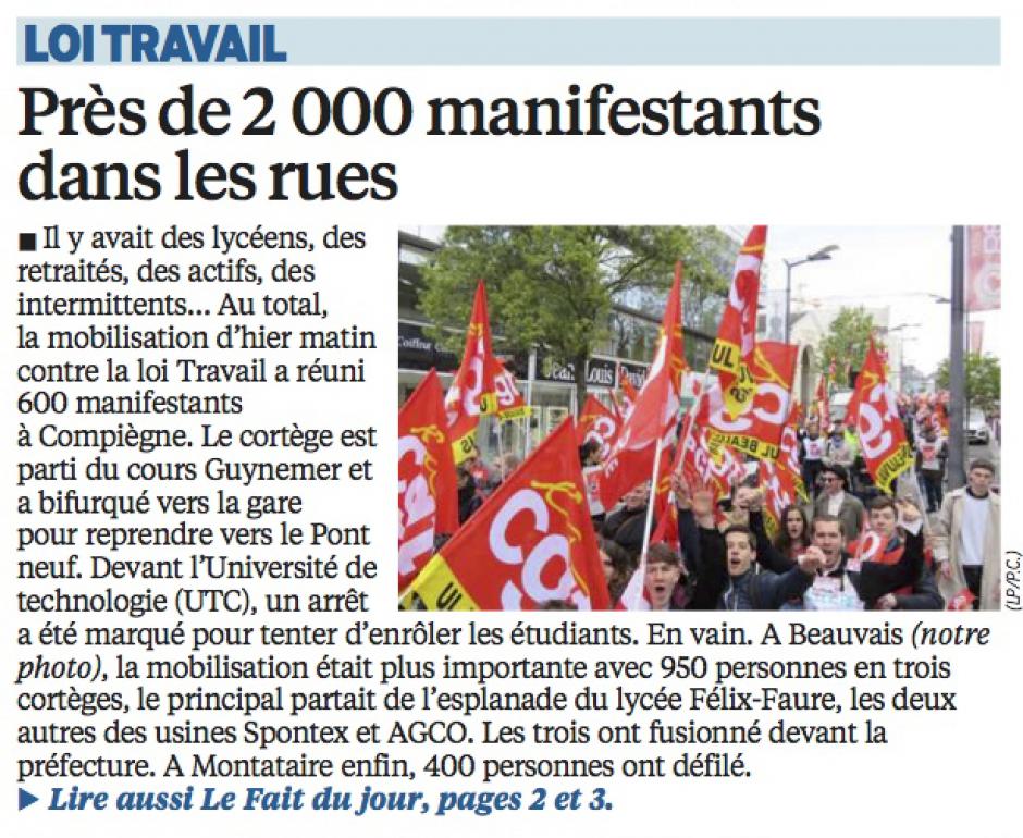 20160429-LeP-Oise-Loi Travail : près de 2 000 manifestants dans les rues