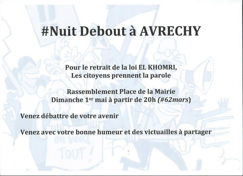 1er mai, Avrechy - #NuitDebout