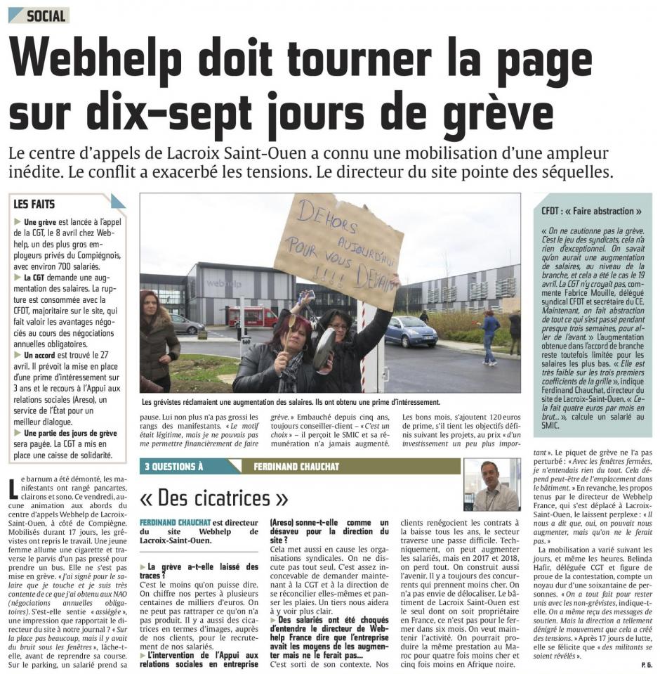 20160502-CP-Lacroix-Saint-Ouen-Webhelp doit tourner la page sur dix-sept jours de grève