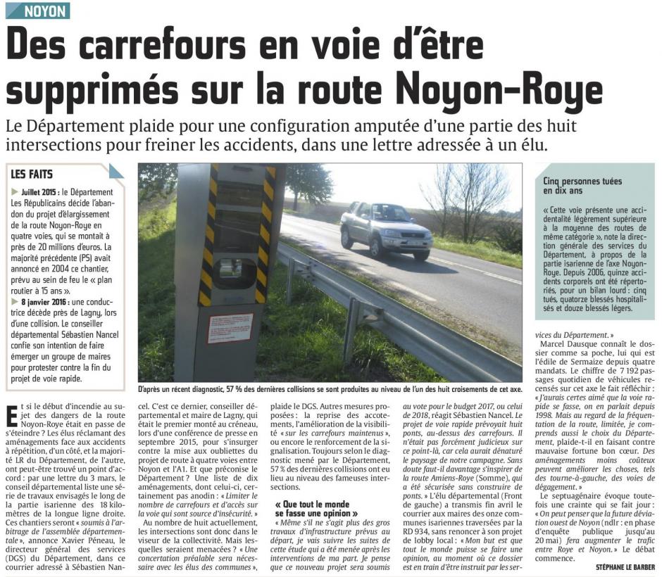 20160509-CP-Noyon-Des carrefours en voie d'être supprimés sur la route Noyon-Roye