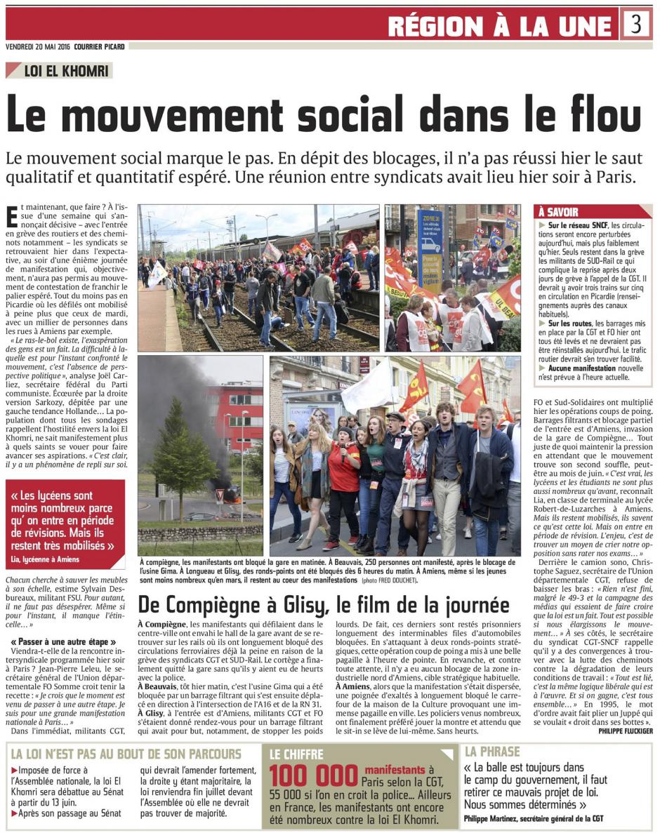 20160520-CP-Picardie-Loi El Khomri : le mouvement social est dans le flou