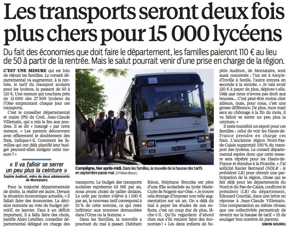 20160610-LeP-Oise-Les transports seront deux fois plus chers pour 15 000 lycéens