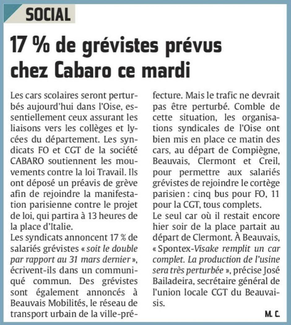 20160614-CP-Beauvais-17 % de grévistes prévus chez Cabaro ce mardi