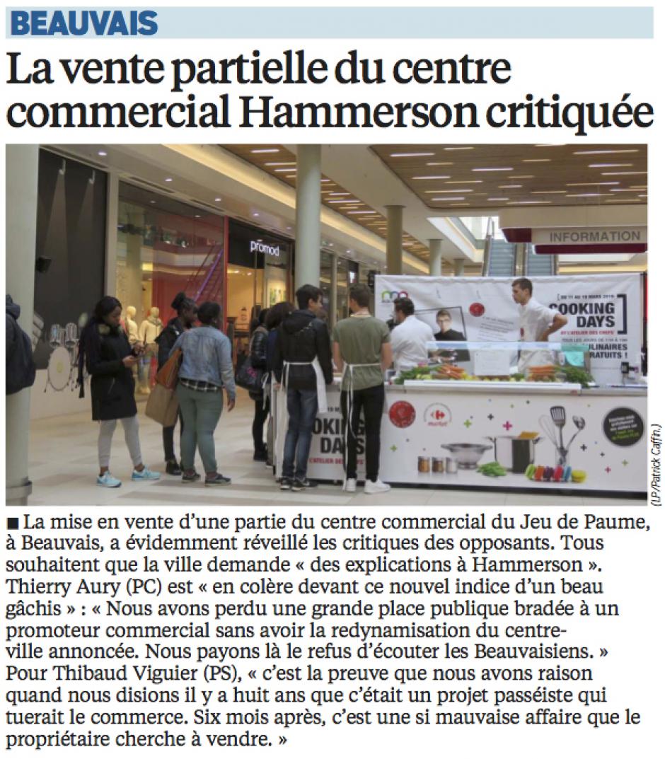 20160702-Le-Beauvais-La vente partielle du centre commercial Hammerson critiquée